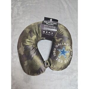 NFL Dallas Cowboys Camo Neck Relaxation Pillow with Front snap Closure New